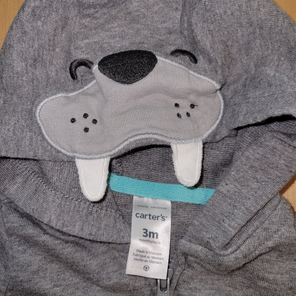 Matching Walrus/Stripes Baby Set - Picture 3 of 7